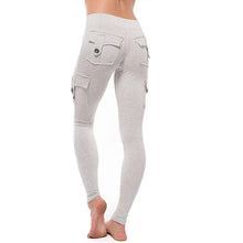 Load image into Gallery viewer, Sacos de bambu ecológicos calças de ioga com leggings macios e elásticos
