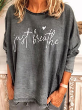 Load image into Gallery viewer, Camiseta de mujer de algodón estampada con cuello redondo
