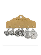 Load image into Gallery viewer, Conjunto de brincos de flores com gota de óleo

