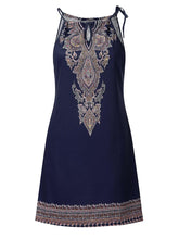 Load image into Gallery viewer, Vestido de playa sin mangas con estampado boho sexy para mujer
