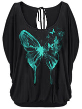 Load image into Gallery viewer, Beach Vacation Print Off Shoulder T-shirt
