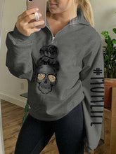Load image into Gallery viewer, Mom Life Zip Hoodie para mulheres
