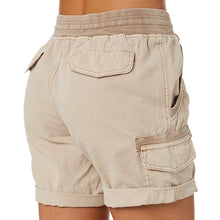 Load image into Gallery viewer, Women's cargo shorts with drawstring
