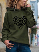 Load image into Gallery viewer, Moletom Love Dog Paw Print feminino

