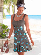 Load image into Gallery viewer, Vestido de playa ajustado con estampado de mariposas
