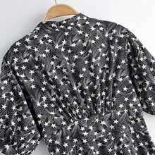 Load image into Gallery viewer, V-neck dress with bow print
