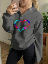 Load image into Gallery viewer, Pata de animal de estimação Sudadera colorida do amor
