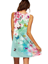 Load image into Gallery viewer, Sleeveless cardigan with round neck and butterfly print
