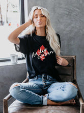 Load image into Gallery viewer, Camiseta feminina de manga curta Harley Quinn estampada
