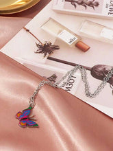 Load image into Gallery viewer, Collar retro mariposa color gota
