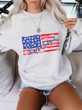 Load image into Gallery viewer, Camiseta de manga comprida bandeira da América
