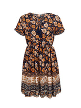 Load image into Gallery viewer, Vestido boho floral con estampado de verano
