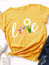Load image into Gallery viewer, Camiseta feminina casual de gola redonda
