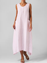 Load image into Gallery viewer, Asymmetric Double Pocket Hem Dresses
