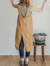 Load image into Gallery viewer, Vestido feminino de ombro de algodão e linho

