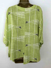 Load image into Gallery viewer, Printed cotton and linen T-shirt
