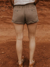Load image into Gallery viewer, Women's Plus Size Casual Cotton and Linen Pocket Shorts

