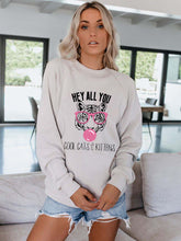 Load image into Gallery viewer, HEY ALL YOU COOL CATS &amp; KITTENS Moletom com estampa Tiger e óculos rosa
