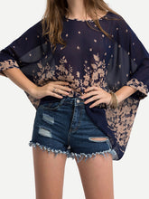 Load image into Gallery viewer, Lightweight irregular printed blouse for women
