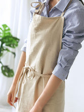 Load image into Gallery viewer, Unisex linen and cotton unisex apron
