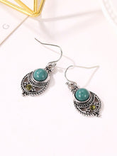 Load image into Gallery viewer, Vintage Turquoise carved openwork earrings for women
