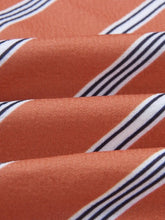 Load image into Gallery viewer, Long striped cotton and linen jumpsuit
