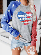 Load image into Gallery viewer, All American Mama Heart Sweatshirt for Women

