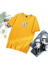 Load image into Gallery viewer, Colorful reflective butterfly T-shirt
