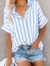 Load image into Gallery viewer, Cotton and linen shirt for women
