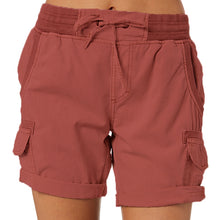 Load image into Gallery viewer, Women's cargo shorts with drawstring
