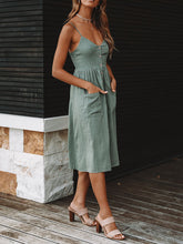 Load image into Gallery viewer, Vestido camisola de algodón con cuello en V sexy para mujer
