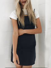 Load image into Gallery viewer, Vestido feminino com franjas de algodão e linho casual
