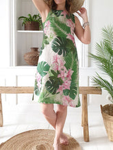 Load image into Gallery viewer, Vestido feminino sem mangas estampado floral
