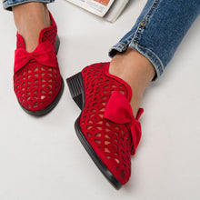 Load image into Gallery viewer, Women's Cut Out Bow Toe Sandals
