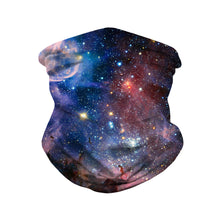 Load image into Gallery viewer, Bandana estampa céu estrelado ao ar livre
