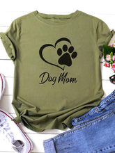 Load image into Gallery viewer, Camiseta feminina com estampa de cachorro mamãe
