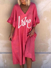 Load image into Gallery viewer, Short Sleeve Loose Casual Dress
