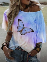 Load image into Gallery viewer, Butterfly tie dyed t-shirts
