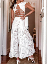Load image into Gallery viewer, Body boho branco com atacadores

