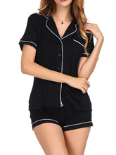 Load image into Gallery viewer, Conjunto de roupa feminina curta modal de seda confortável feminino
