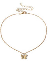 Load image into Gallery viewer, Collar mariposa minimalista
