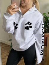 Load image into Gallery viewer, Moletom feminino Dog Mom Paw Print

