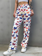 Load image into Gallery viewer, Pantalones de yoga sueltos con estampado de mariposas para mujer

