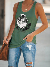Load image into Gallery viewer, Colete sem mangas estampado feminino-gato
