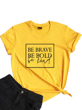 Load image into Gallery viewer, Camiseta plus size com slogan casual

