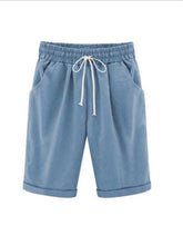Load image into Gallery viewer, Slim five-point casual pants for tall women
