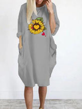 Load image into Gallery viewer, Love Chrysanthemum - Long Sleeve Dress
