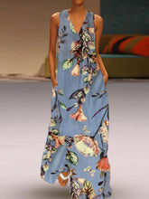Load image into Gallery viewer, Women's V-Neck Sleeveless Dress
