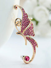 Load image into Gallery viewer, Pendientes de mariposa elfa de diamantes exagerados
