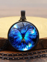 Load image into Gallery viewer, Colar Blue Butterfly Time Gem
